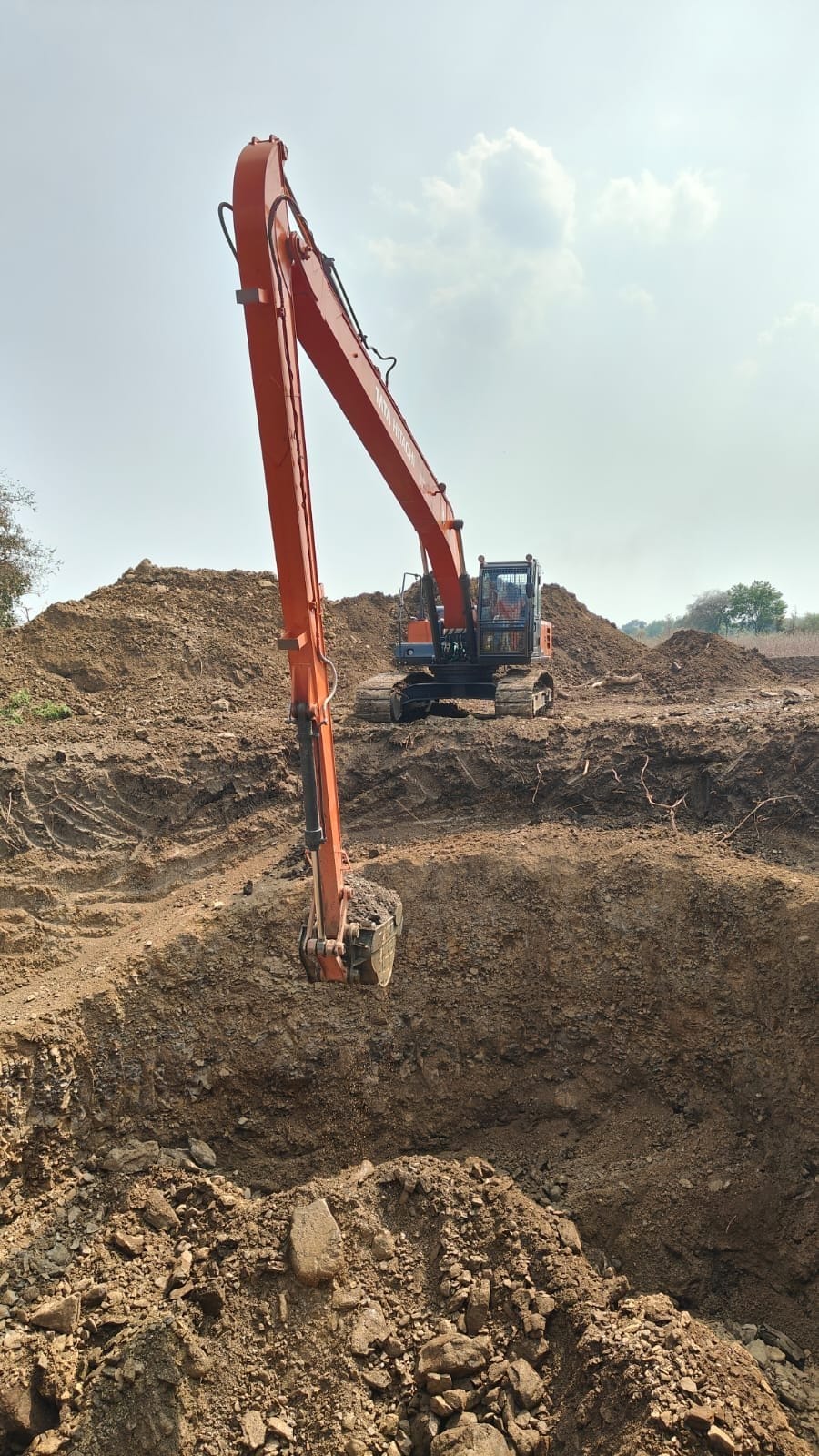 Heavy machinery for open well excavation